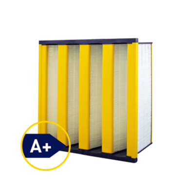 Compact filters (V-bank / head frames)